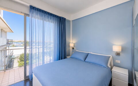 La Casa di Luigi: Blue, Interior Design, Floor, Apartment, Ceiling, Resort, Balcony, Bedroom, Hotel, Bed