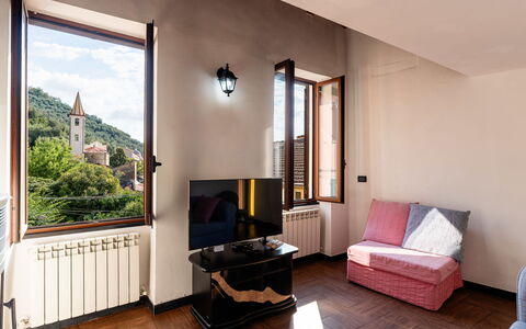 Ca Dell'Andre: Interior Design, Flooring, Room, Floor, Furniture, Home, Apartment, Living Room, Ceiling, Wood Stain