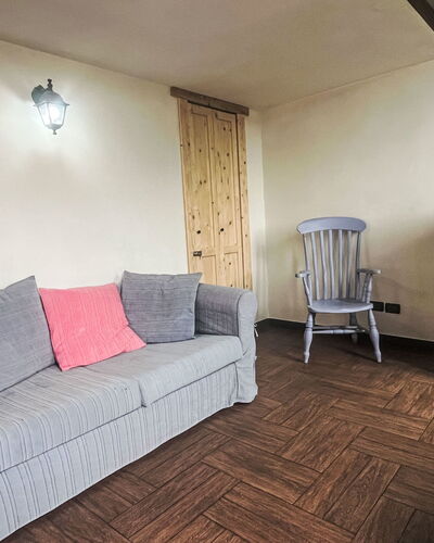 Ca Dell'Andre: Furniture, Flooring, Floor, Interior Design, Wood, Room, Couch, Ceiling, Lighting, Living Room