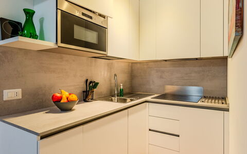 Riva&Lago: Kitchen, Countertop, Kitchen Appliance, Cabinetry, Interior Design, Flooring, Furniture, Major Appliance, Wood, Home Appliance