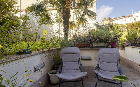 Nolo Garden Loft: Apartment, Architecture, Residential Area, Condominium, Composite Material, Urban Design, Balcony, Mixed-Use, Shade