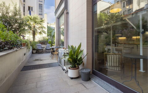 Nolo Garden Loft: Apartment, Architecture, Residential Area, Condominium, Composite Material, Urban Design, Balcony, Mixed-Use, Shade