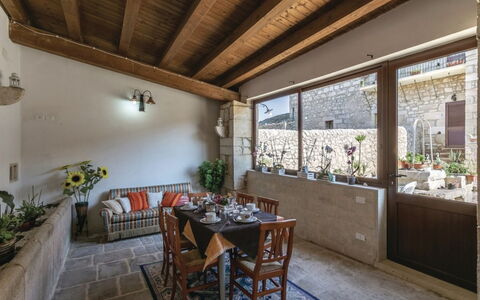 Antica Cascina 191: Wall, Furniture, Flooring, Interior Design, Floor, Lighting, Ceiling, Flowerpot, Houseplant, Chair