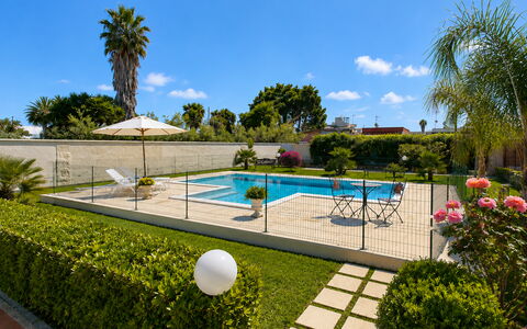 Villa Gloria: Swimming Pool, Resort, Garden, Outdoor Furniture, Composite Material, Water Feature, Eco Hotel, Landscaping, Shade