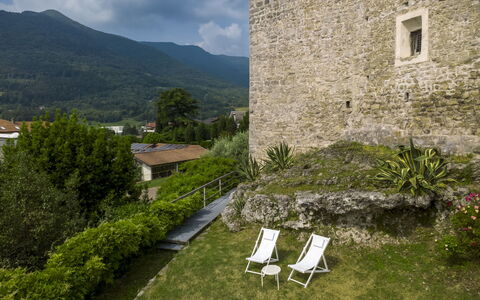 Casa Torre Il Castello: Furniture, Kitchen & Dining Room Table, Chair, Floor, Sea, Balcony, Ocean, Resort, Eco Hotel, Dining Room