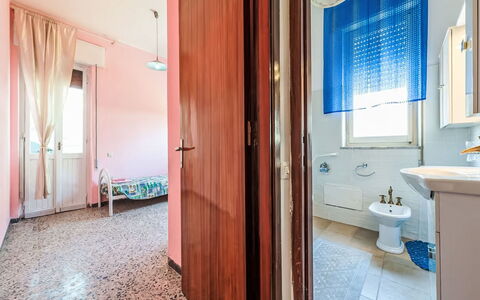 Villetta Luisa: Furniture, Kitchen & Dining Room Table, Chair, Floor, Sea, Balcony, Ocean, Resort, Eco Hotel, Dining Room