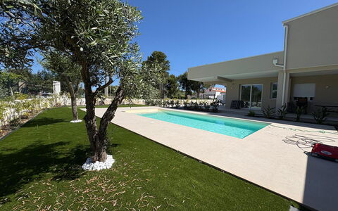 Villa Marzia - Augusta: Tree, Swimming Pool, Garden, Shade, Landscaping, Resort, Estate, Lawn, Yard