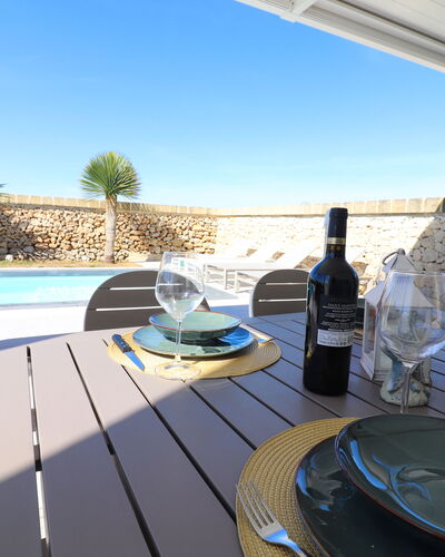 Villa Ginevra Luxury Otranto: Swimming Pool, Furniture, Outdoor Furniture, Resort, Composite Material, Shade, Chair, Eco Hotel, Hotel, Outdoor Table
