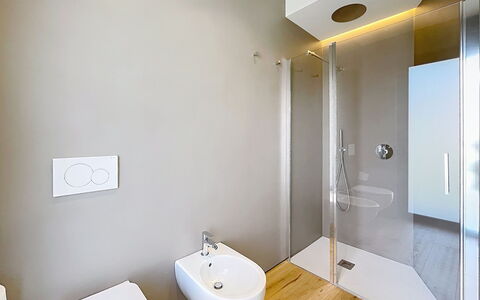 Aura: Bathroom, Flooring, Plumbing Fixture, Wall, Floor, Interior Design, Toilet, Ceiling, Plumbing, Sink