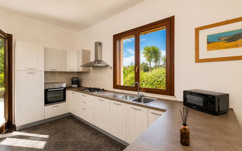 Villa Don Pino: Interior Design, Kitchen, Countertop, Flooring, Wood, Kitchen Appliance, Room, Furniture, Cabinetry, Home