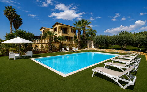 Villa Don Pino: Swimming Pool, Tree, Resort, Residential Area, Estate, House, Eco Hotel, Home, Villa, Hacienda