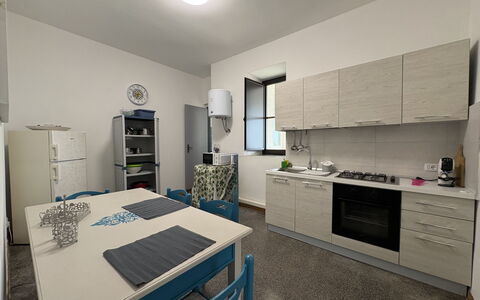 Casale Nardi: Interior Design, Furniture, Flooring, Floor, Room, Apartment, Kitchen, Ceiling, Kitchen Appliance, Countertop