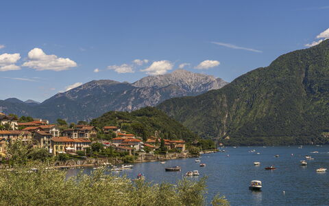 Next Comacina, Lago di Como with Garage: Mountain, Mountainous Landforms, Water, Body Of Water, Hill, Mountain Range, Highland, Hill Station, Coastal And Oceanic Landforms, Landscape