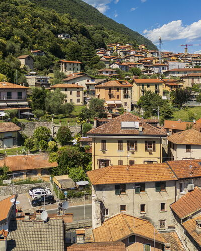 Next Comacina, Lago di Como with Garage: Mountainous Landforms, Mountain, Hill, Residential Area, House, Neighbourhood, Town, Landscape, Highland, Roof