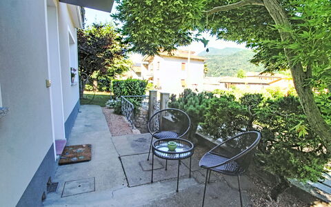 Boscolago: Furniture, Outdoor Furniture, Garden, Shade, Outdoor Table, Chair, Backyard, Yard, Landscaping, Courtyard