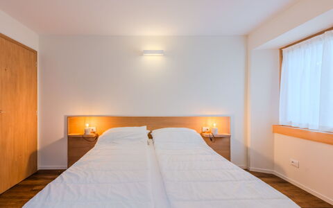 Ca' Alma Dolomia: Interior Design, Flooring, Wall, Floor, Bed, Wood, Ceiling, Bedroom, Furniture, Room