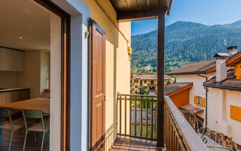 Ca' Alma Dolomia: Home, Apartment, Balcony, Wood Stain, Mountain Village, Porch