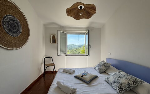 Il Fienile, Garden and Peacefull View: Bedroom, Bed, Bed Sheet, Bedding, Furniture, Interior Design, Linens, Bed Frame, Floor, Home