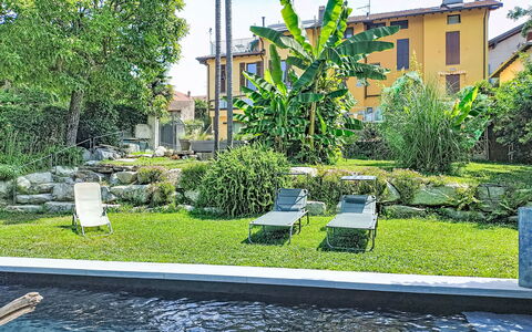 Emma: Shrub, Garden, Backyard, Swimming Pool, Landscaping, Shade, Hacienda, Lawn, Estate