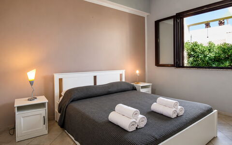 Villa Sara: Interior Design, Bedroom, Bed, Apartment, Ceiling, Furniture, Floor, Bed Frame, Home, Bedding