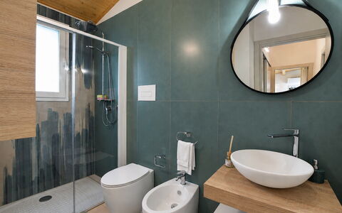 La Dimora di Diana: Bathroom, Plumbing Fixture, Flooring, Interior Design, Floor, Bathroom Sink, Sink, Tap, Plumbing, Lighting
