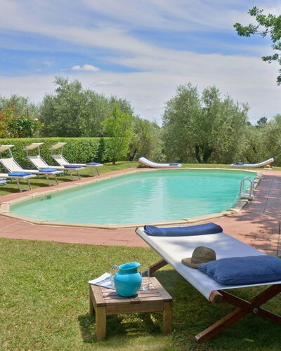 Villa Gioli: Swimming Pool, Outdoor Furniture, Furniture, Resort, Estate, Shade, Garden, Sunlounger, Landscaping, Hacienda