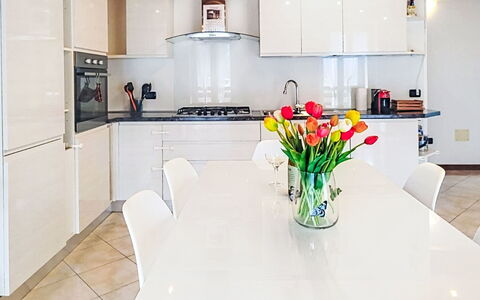 Fontanella Mountain Home: Furniture, Interior Design, Kitchen, Flooring, Countertop, Wood, Kitchen Appliance, Home, Ceiling, Floor