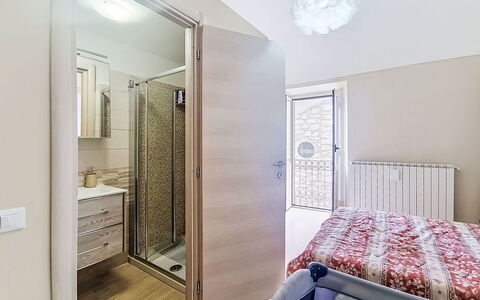 La Terrazza di Caramanico: Furniture, Interior Design, Flooring, Floor, Wood, Bed, Bedroom, Ceiling, Textile, Home