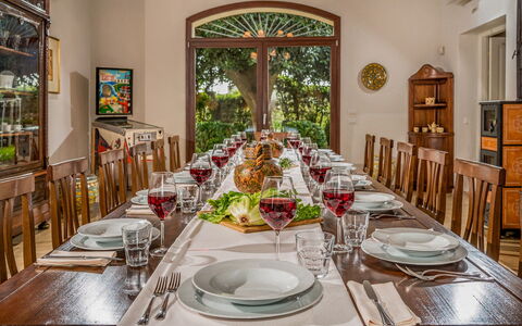Casale Domè 14+2: Furniture, Table, Tableware, Dining Room, Chair, Interior Design, Kitchen & Dining Room Table, Restaurant, Barware, Room