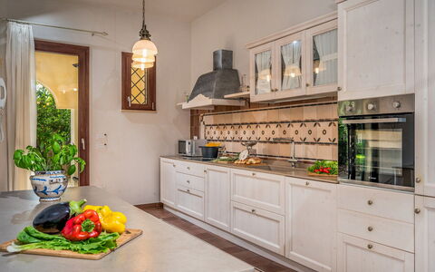Casale Domè 14+2: Kitchen, Countertop, Interior Design, Furniture, Cabinetry, Kitchen Appliance, Flooring, Wood, Major Appliance, Kitchen Stove