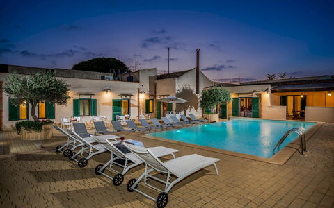 Casale Domè 14+2: Swimming Pool, Resort, Hotel, Outdoor Furniture, Eco Hotel, Sunlounger, Hacienda, Houseplant, Flowerpot, Resort Town