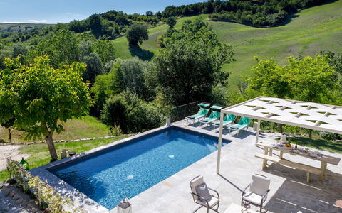 Villa Mia 6: Swimming Pool, Outdoor Furniture, Leisure, Garden, Umbrella, Shade, Resort, Landscaping, Eco Hotel, Sunlounger