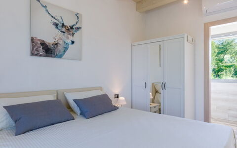 Villa Mia 6: Interior Design, Furniture, Bedroom, Wood, Bed, Floor, Flooring, Room, Ceiling, Home