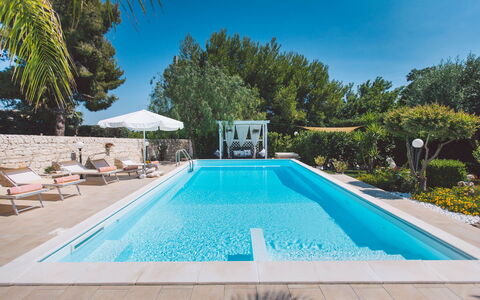 Villa Ferradina 4+2: Blue, Swimming Pool, Resort, Composite Material, Eco Hotel, Outdoor Furniture, Leisure, Hotel, Estate, Shade