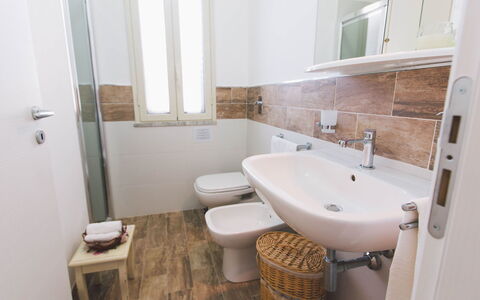 Villa Ferradina 4+2: Flooring, Plumbing Fixture, Floor, Toilet Seat, Bathroom, Toilet, Sink, Interior Design, Plumbing, Tap