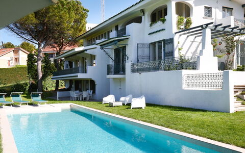 Villa Sarah 10+2: Blue, Swimming Pool, Residential Area, Home, House, Estate, Resort, Balcony, Mansion, Villa
