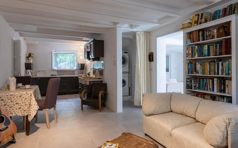 Villa Corona 8: Furniture, Interior Design, Flooring, Couch, Floor, Wall, Room, Wood, Ceiling, Living Room