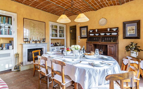 Il Roseto 10: Furniture, Interior Design, Chair, Table, Wood, Flooring, Ceiling, Kitchen & Dining Room Table, Dining Room, Lighting