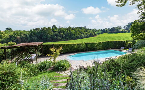 Il Roseto 10: Swimming Pool, Shrub, Garden, Outdoor Furniture, Plant Community, Lawn, Groundcover, Landscaping, Shade