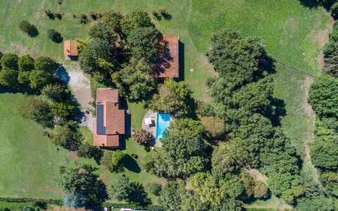 Villa Rasena 6: Landscape, Plain, Residential Area, Land Lot, House, Grassland, Home, Rural Area, Lawn, Bird'S-Eye View