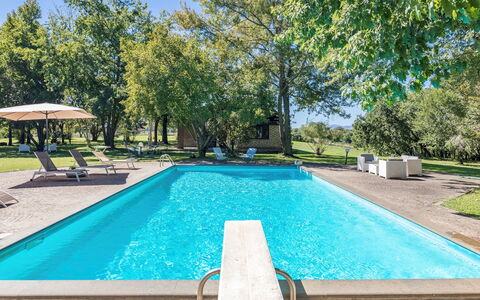 Villa Rasena 6: Blue, Swimming Pool, Resort, Composite Material, Shade, Garden, Leisure, Eco Hotel, Estate, Landscaping