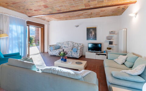 Cascina la Valle 10+2: Furniture, Interior Design, Couch, Flooring, Wood, Floor, Table, Room, Chair, Living Room