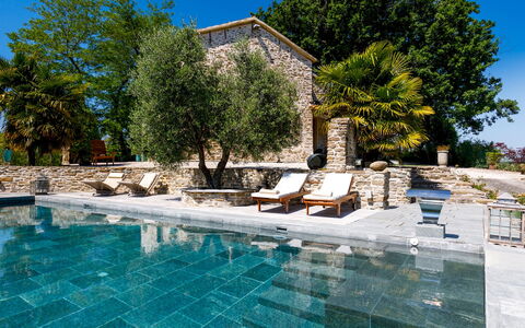 Il Castellaccio 8: Blue, Swimming Pool, Water Feature, Flagstone, Resort, Eco Hotel, Villa