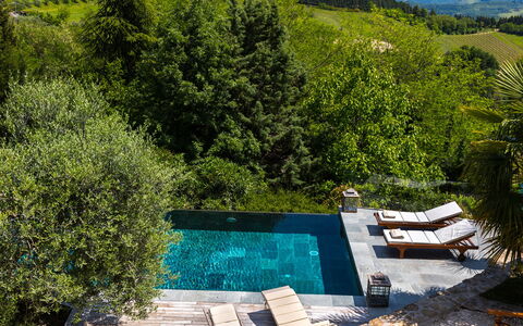 Il Castellaccio 8: Swimming Pool, Outdoor Furniture, Resort, Sunlounger, Eco Hotel, Leisure, Chair, Umbrella, Estate, Villa