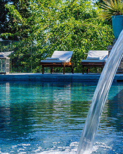 Il Castellaccio 8: Blue, Water, Swimming Pool, Composite Material, Water Feature, Resort, Leisure, Reflection, Tropics, Eco Hotel