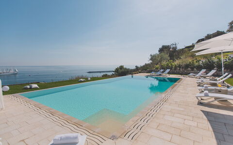 Villa Triscele 10: Blue, Water, Swimming Pool, Resort, Sea, Coastal And Oceanic Landforms, Coast, Outdoor Furniture, Ocean, Leisure