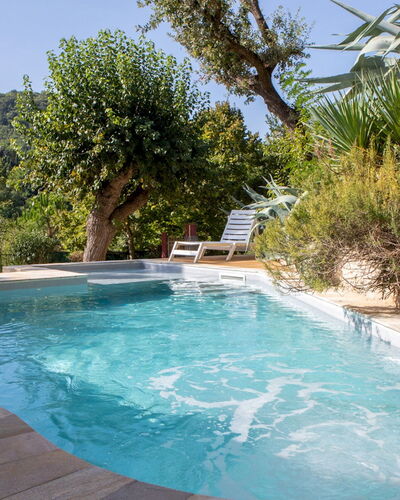Villa Agave 8: Swimming Pool, Water, Outdoor Furniture, Resort, Leisure, Composite Material, Water Feature, Eco Hotel, Shade, Flowerpot