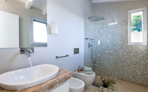 Villa Amar 4: Bathroom, Plumbing Fixture, Flooring, Wall, Interior Design, Bathroom Sink, Sink, Floor, Tap, Home