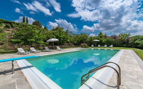 Villa Ambrah 12+1: Blue, Swimming Pool, Resort, Garden, Landscaping, Eco Hotel, Thermae, Outdoor Furniture, Water Feature, Evergreen