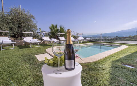 Villa Aura 6: Landscape, Hill, Resort, Swimming Pool, Mountain Range, Outdoor Furniture, Landscaping, Eco Hotel, Sunlounger, Resort Town